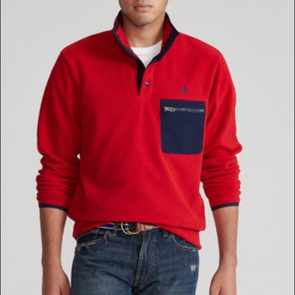 Polo Ralph Lauren Fleece Pullover, Sizes: Medium & XL - Picture 1 of 8